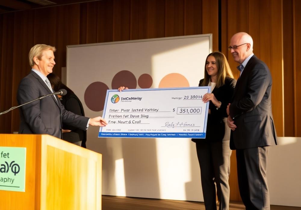 Sertoma check presentation to an Indiana charity